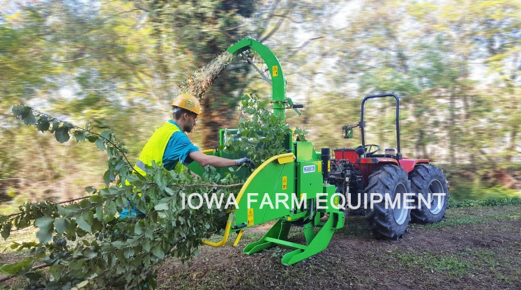 Peruzzo Terex Tractor 3-Point PTO Powered Wood Chipper